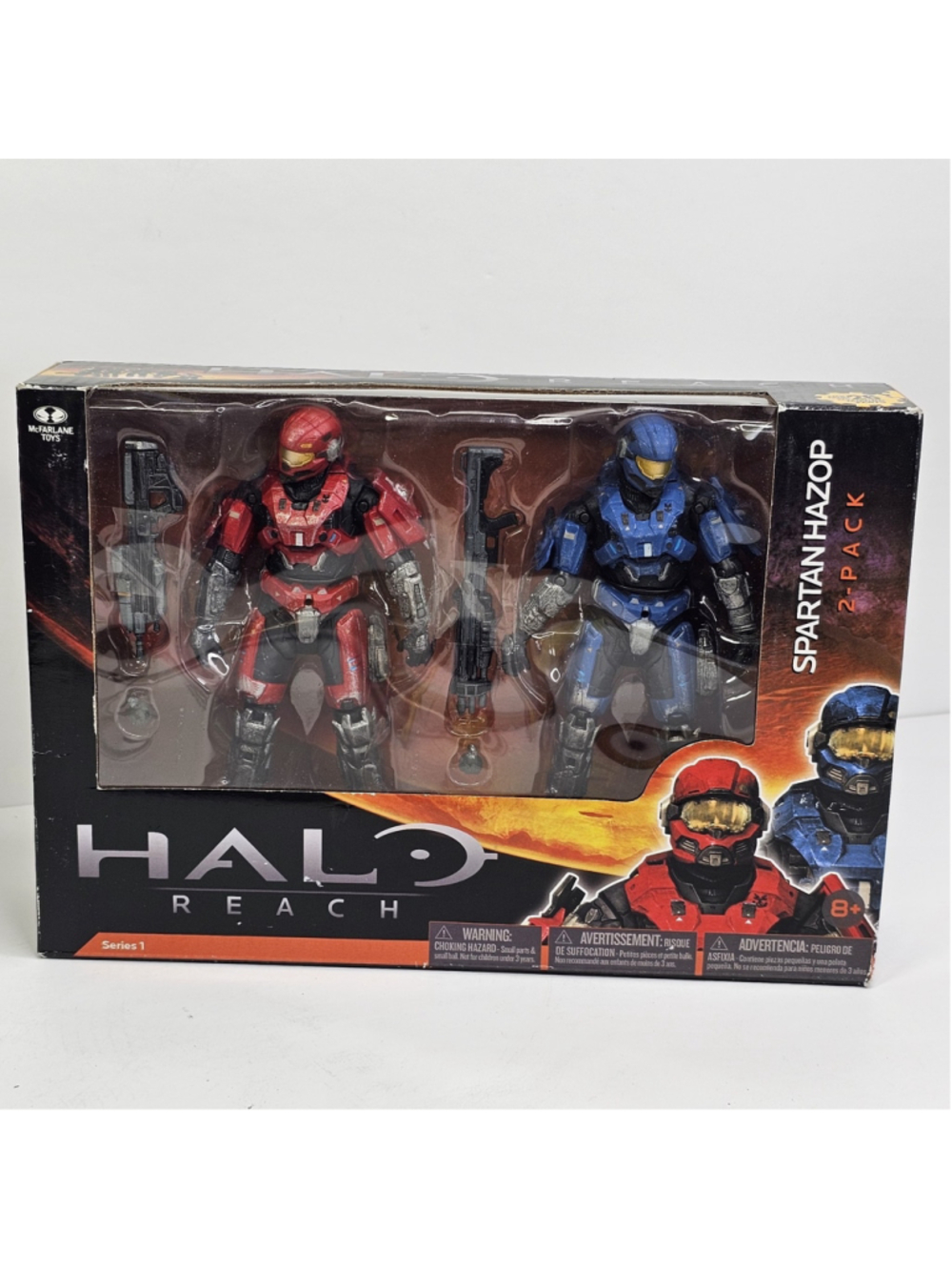 2010 McFarlane Toys Halo Reach Series 1 SPARTAN HAZOP 5” inch 2 Pack Set Figure